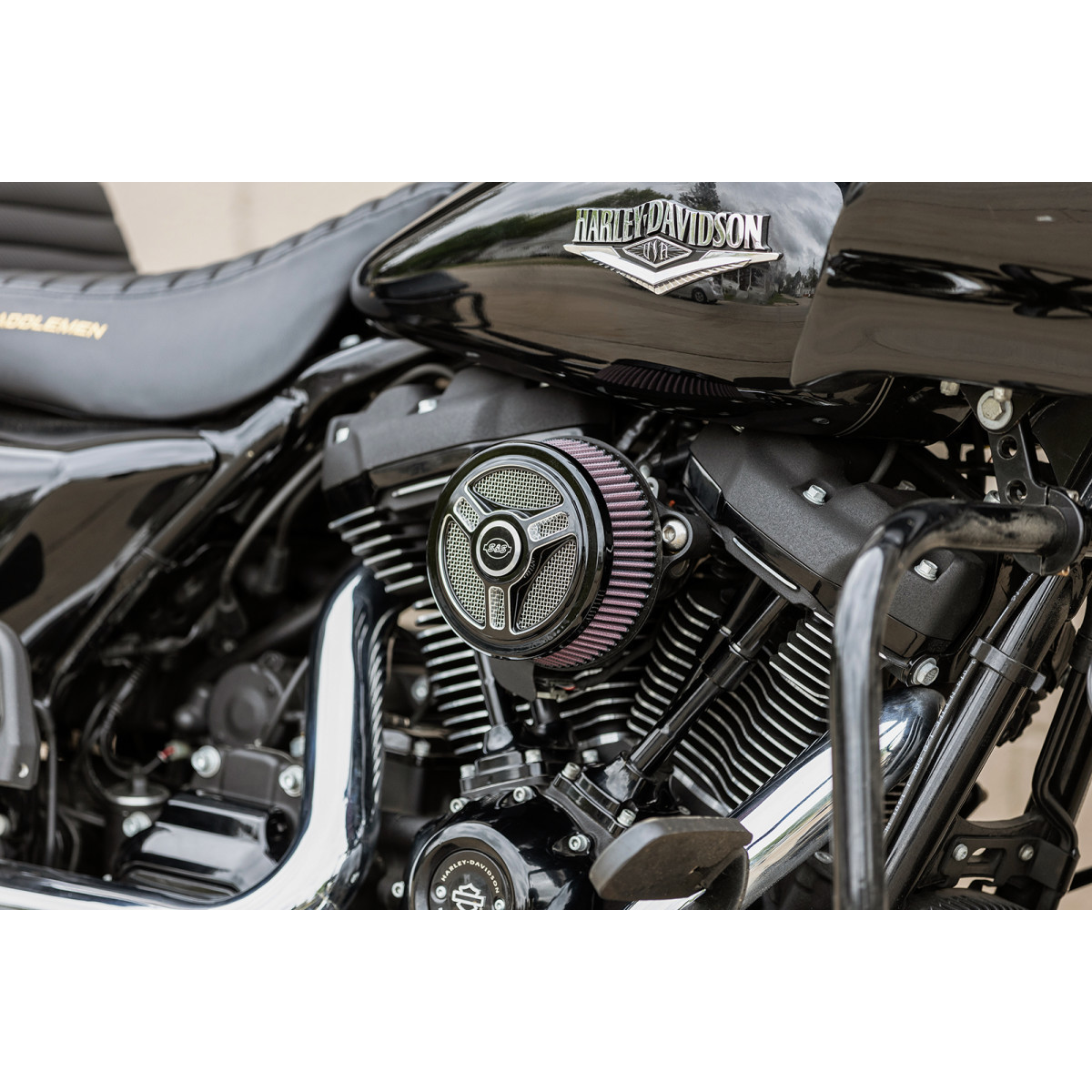S&S Cycle #170-0210 - Air Cleaner Cover - Triple-Spoke - Black