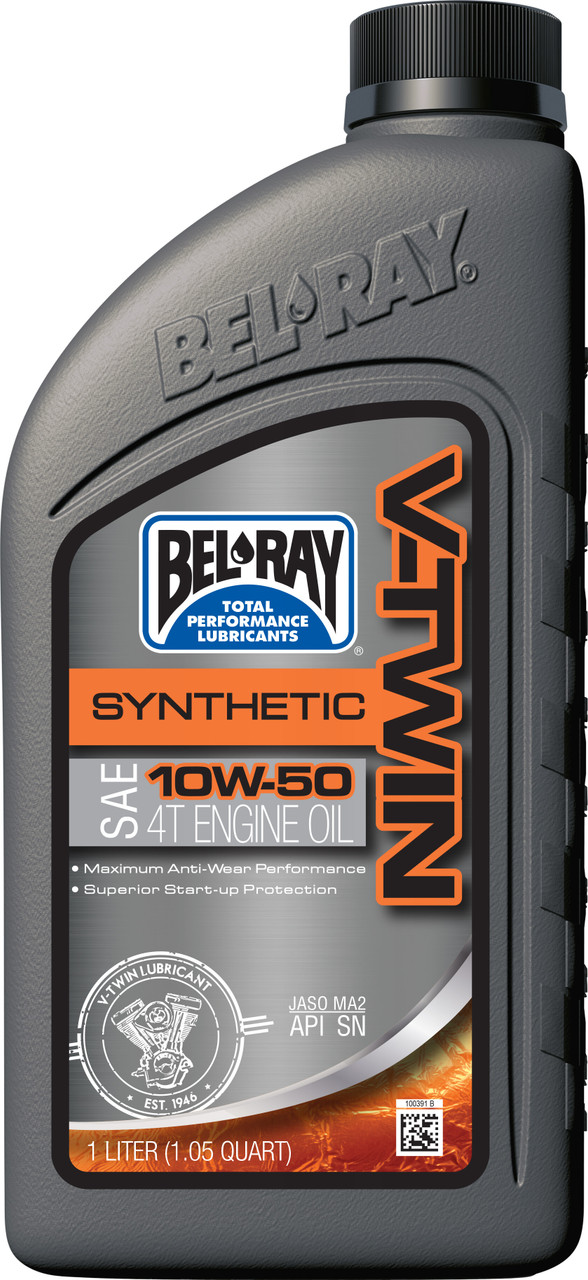 Bel-Ray #96915-BT1 - V-Twin Synthetic Engine Oil 10w-50 1l