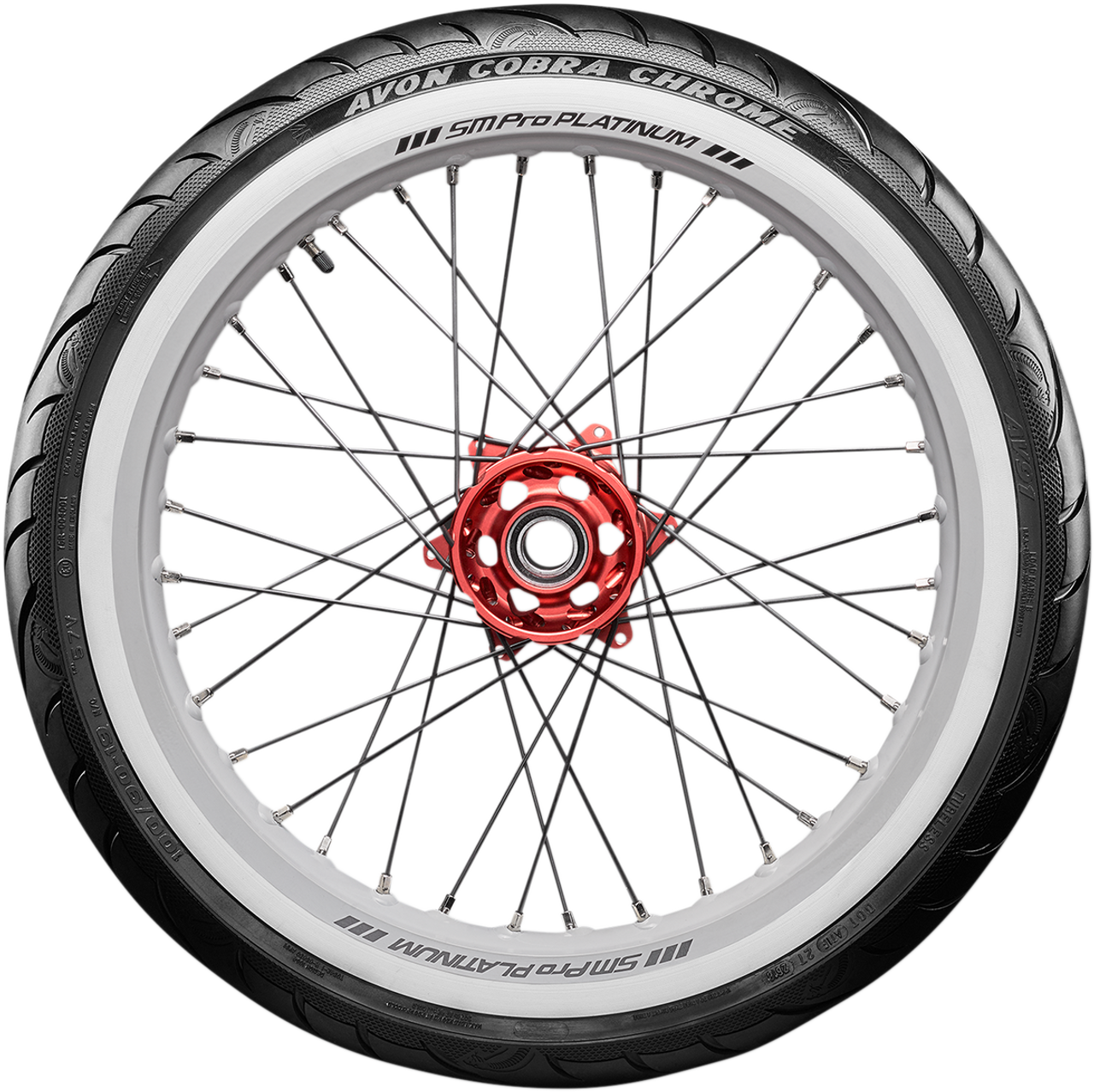 Tire - AV91 - 120/70-21 - Whitewall