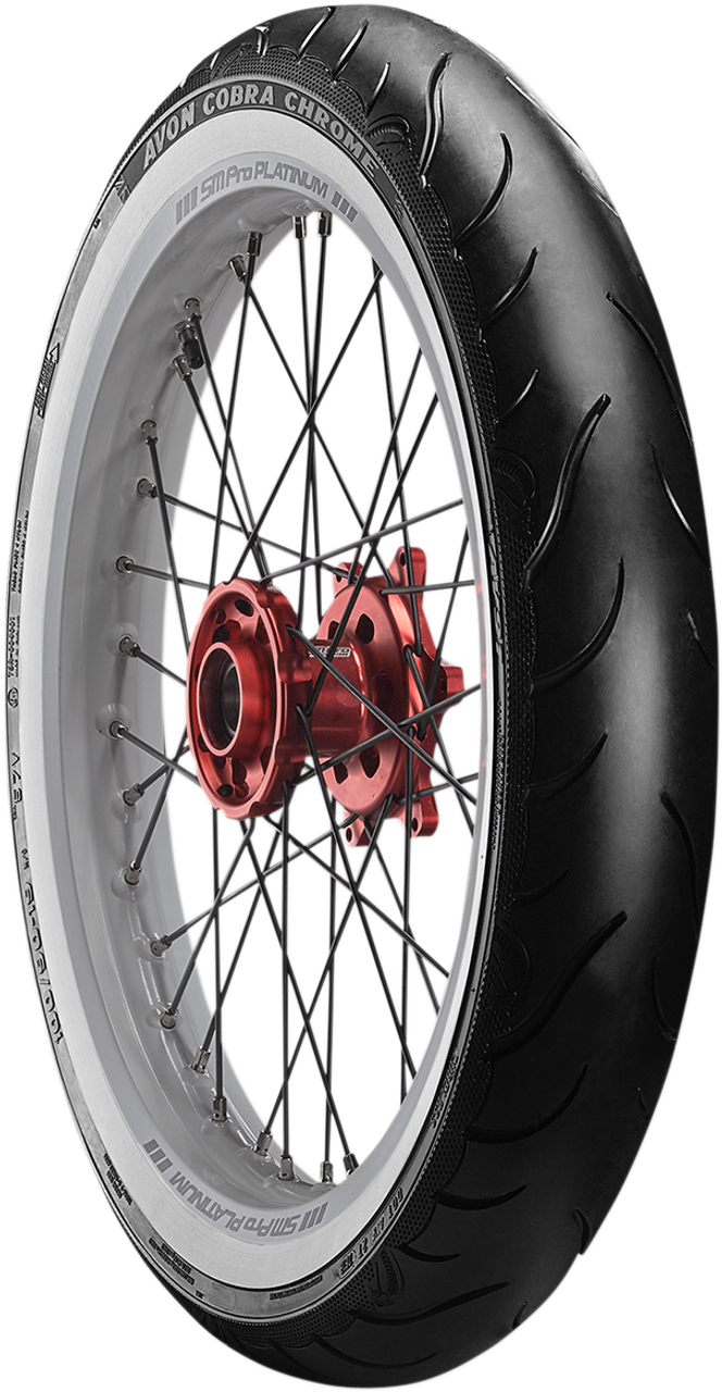 Tire - AV91 - 120/70-21 - Whitewall