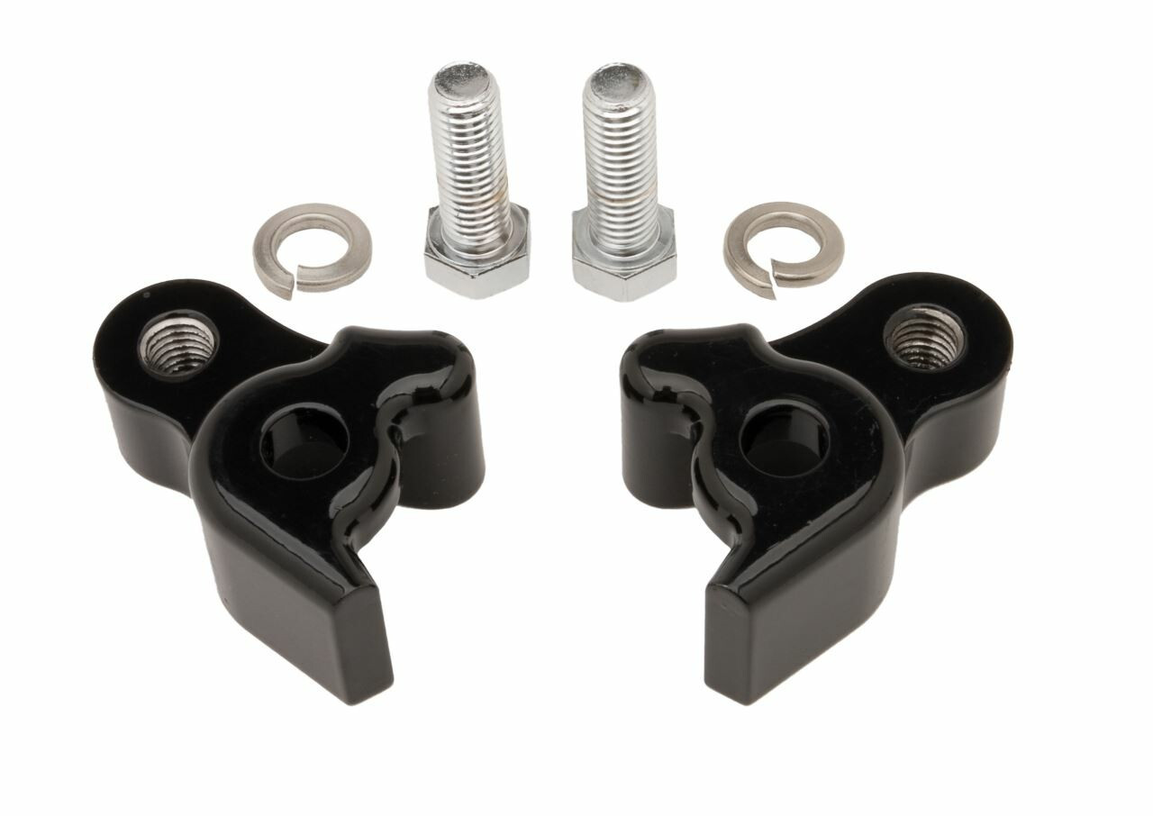 Burly Brand #B28-42008 - Rear Lowering Blocks Blk Flt 09-16