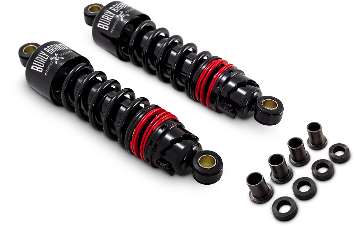 Burly Brand #B28-1207B - Slammer Plus Shocks 11.5" Black Fxd 91-17