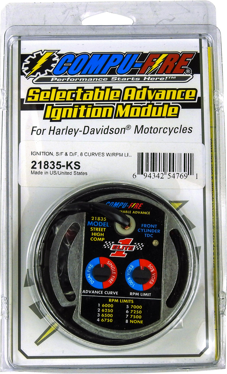 Compufire #21835-KS - Ignition Kit Single/Dual Fire Ks Hi Perf.`70-99 Bt `71-01 Xl