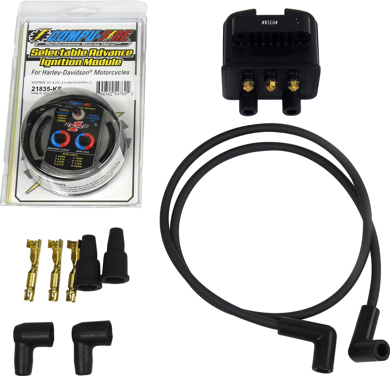 Compufire #22001 - Ignition Kit Single/Dual Fire K/S `70-99 Bt (Except Efi)