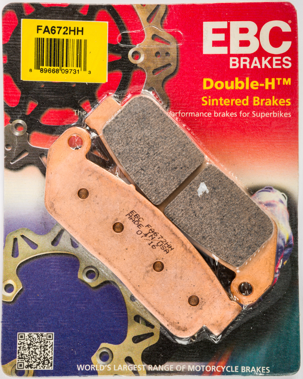 Ebc #FA672HH - Brake Pads Fa672hh Double-H Sintered