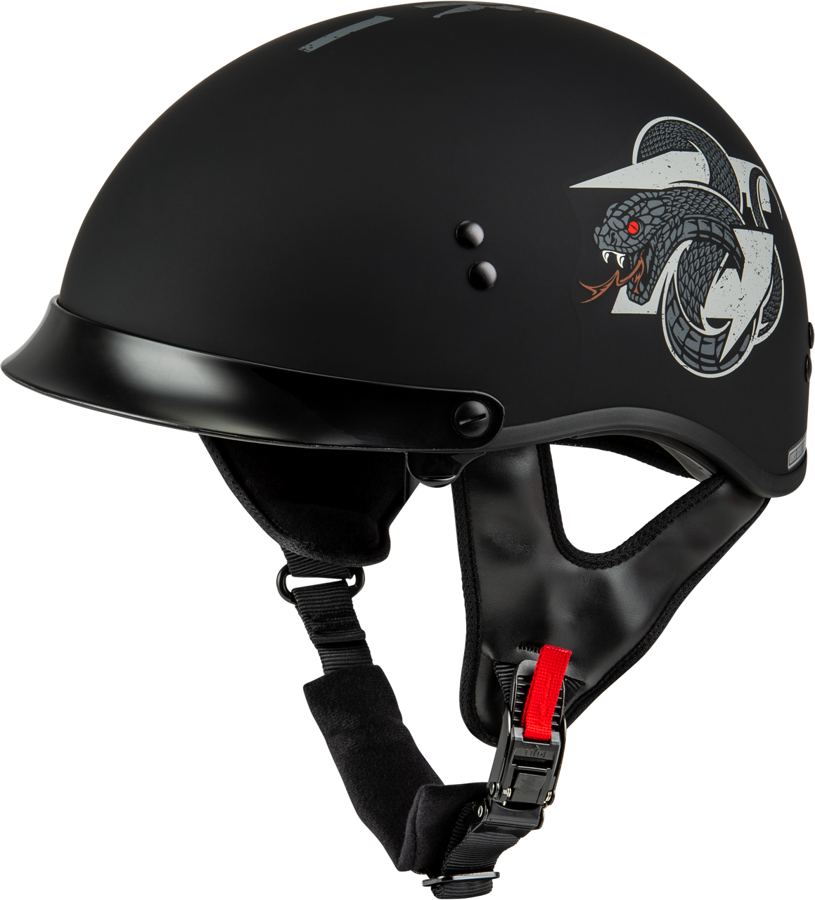 Gmax #H96512506 - Hh-65 Drk1 Helmet W/ Peak Matte Black/Grey Lg
