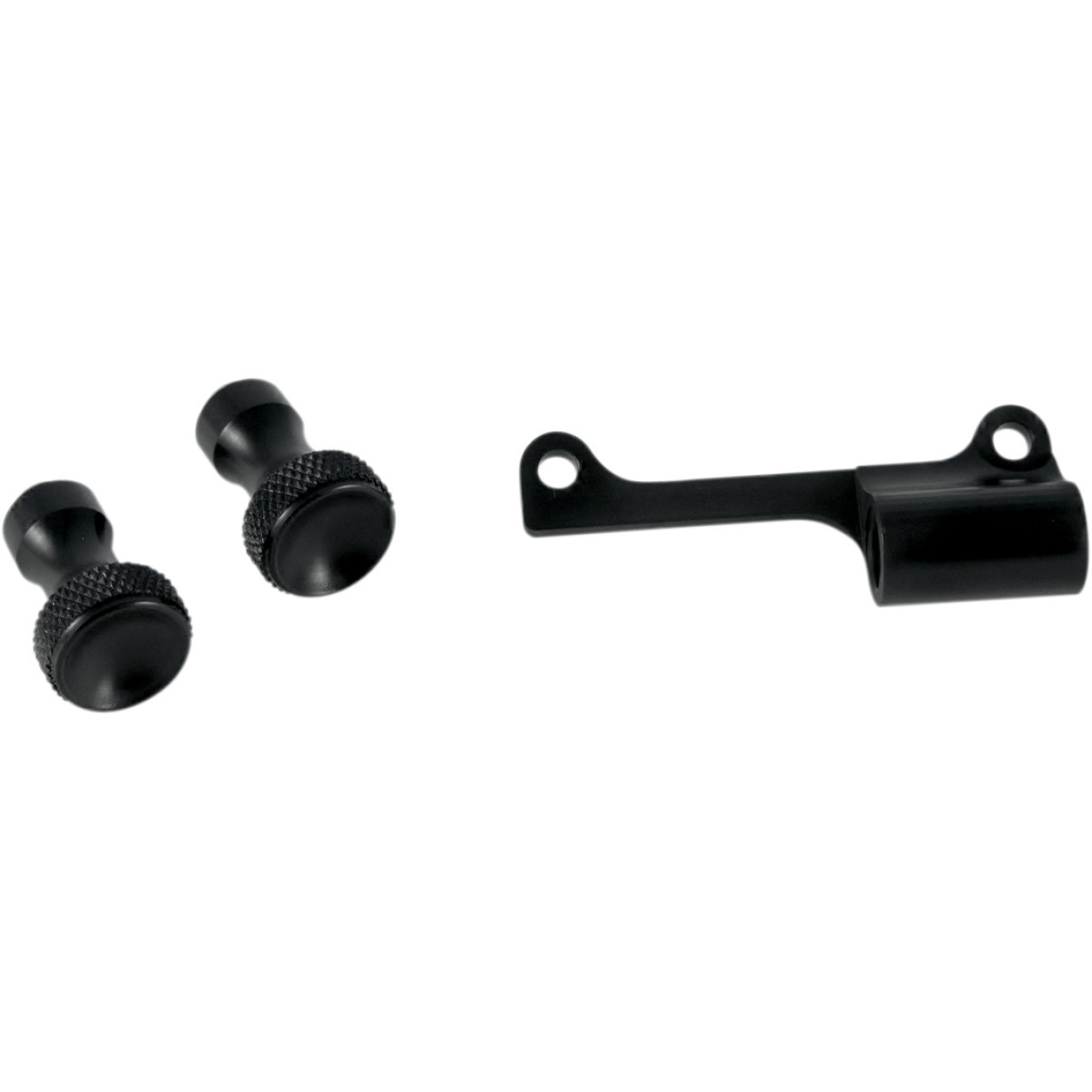 Todd's Cycle #TMK-3 - Enrichener Cable Relocation Bracket Kit with Knobs - Mikuni - Black