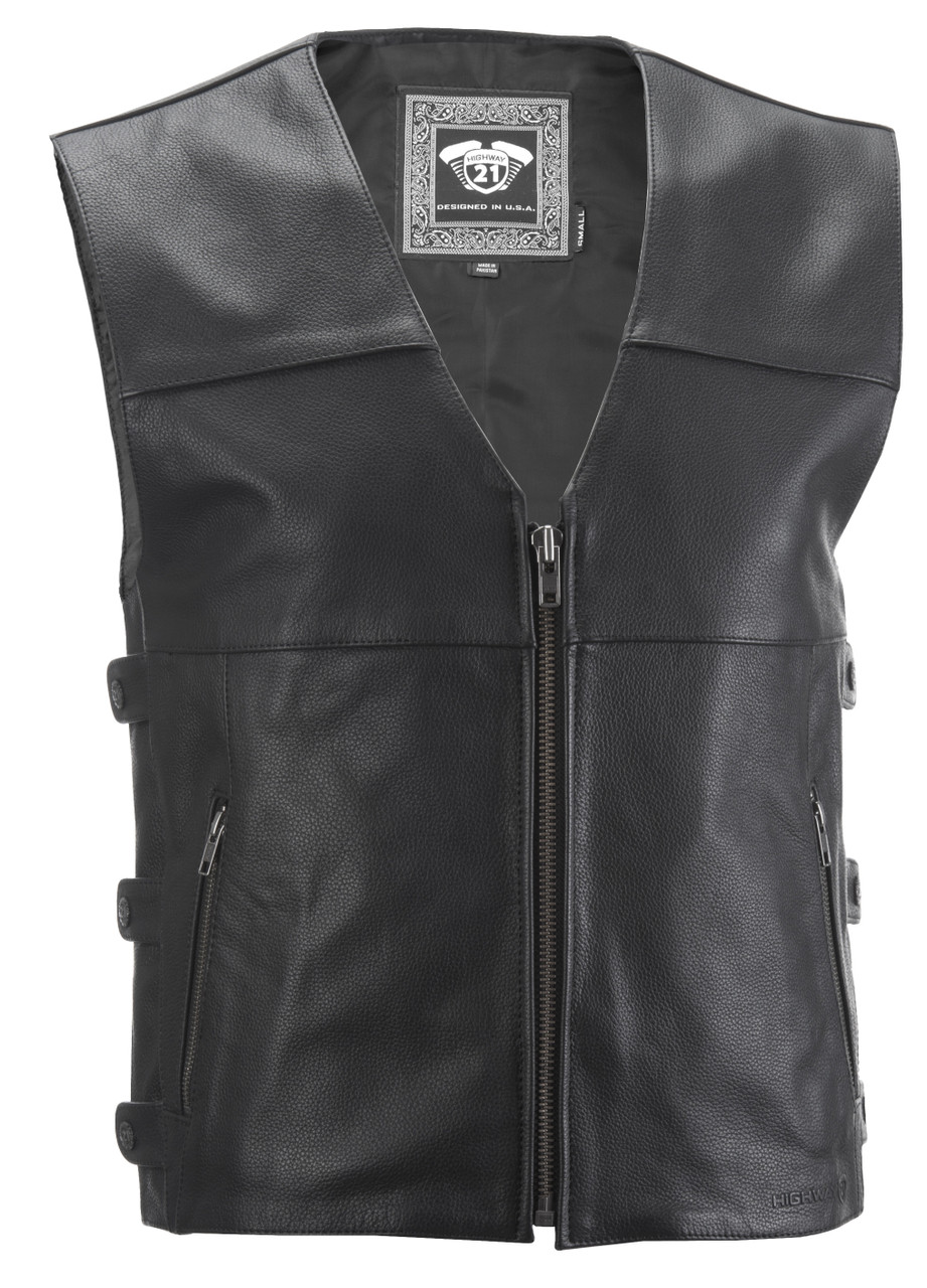 Highway 21 ##6049 489-1072~4 - 12 Gauge Vest Black Lg
