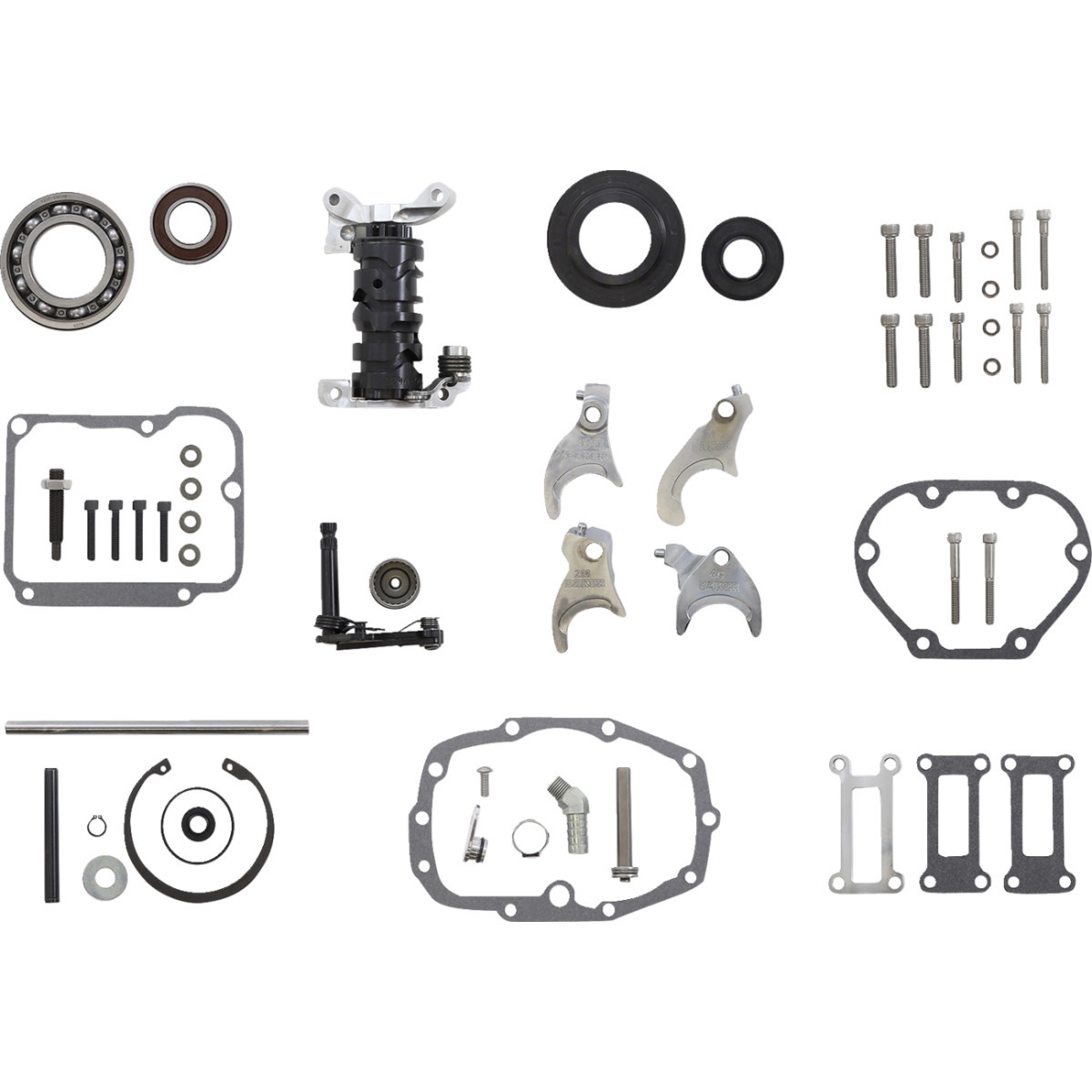Baker Drivetrain #OD6-404P2-02 - Gear Set - Overdrive/6-Speed - Polished - '02-'06 Touring
