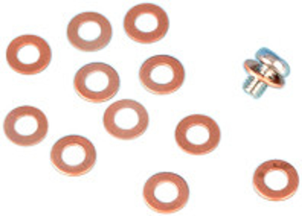 James Gaskets #45403-75 - Gasket Washer Fork Drain Screw Copper 10/Pk 45403-75