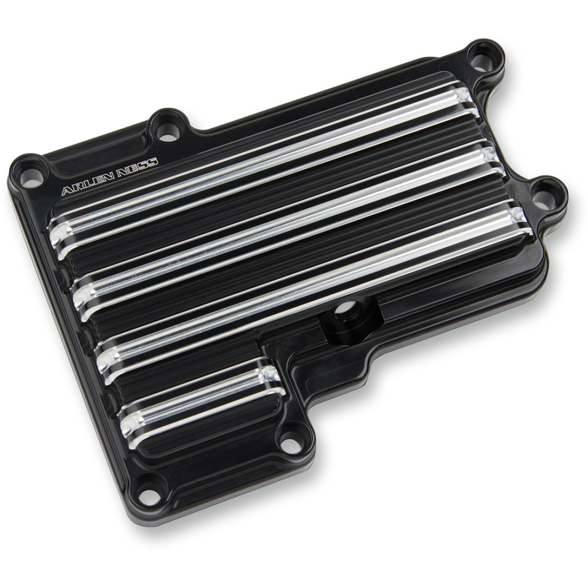 Arlen Ness #03-853 - 10-Gauge Transmission Top Cover - BlackMachined - '06-'17 Harley-Davidson
