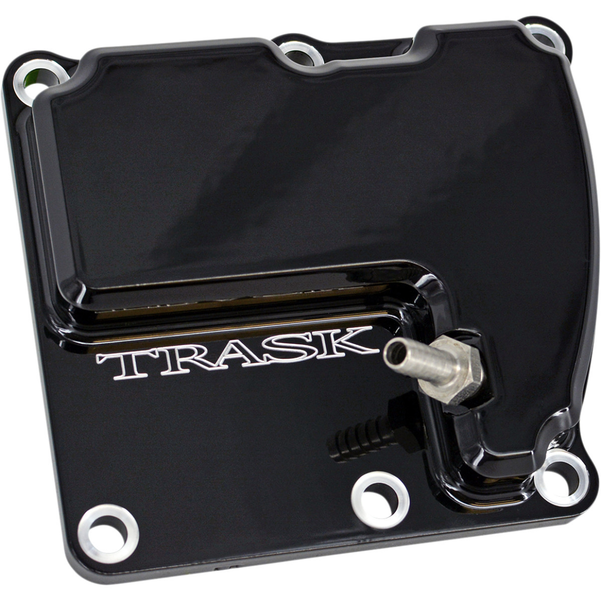 Trask #TM-2041BK - CheckM8™ Transmission Top Cover - Vented - Black