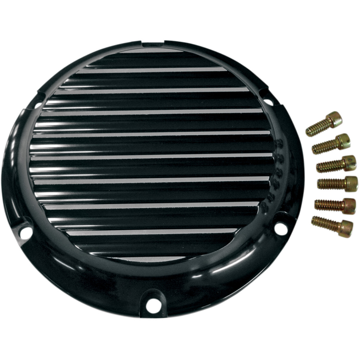 Joker Machine #10-690B - Derby Cover - Finned - Black/Silver/Anodized - 5 Hole
