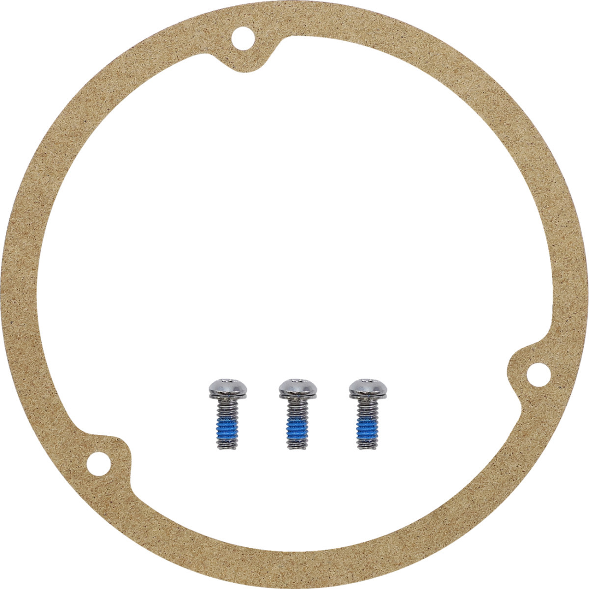 Drag Specialties - Live to Ride Derby Cover - 3 Hole - Gold