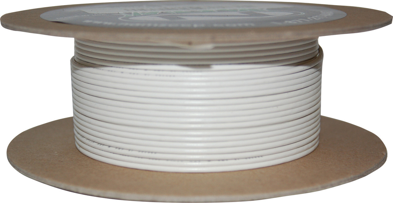 Namz Custom Cycle #NWR-91-100-20 - 100' Spool 20-Gauge Wire (White)
