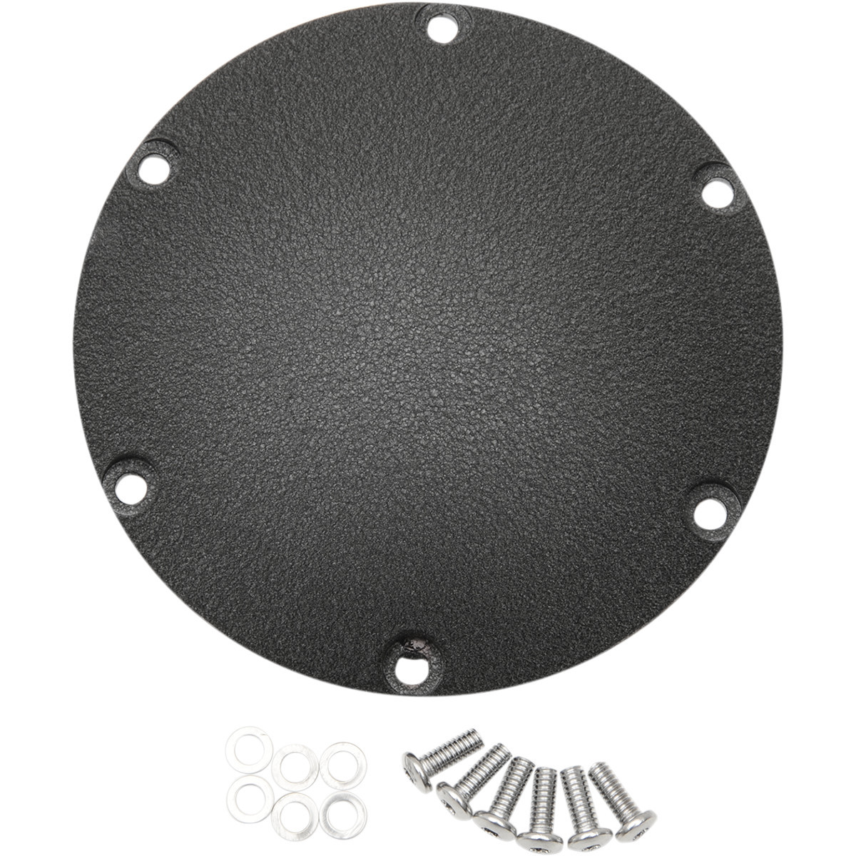 Drag Specialties - Derby Cover - Wrinkle Black - 6 Hole - '04-'22 Sportster