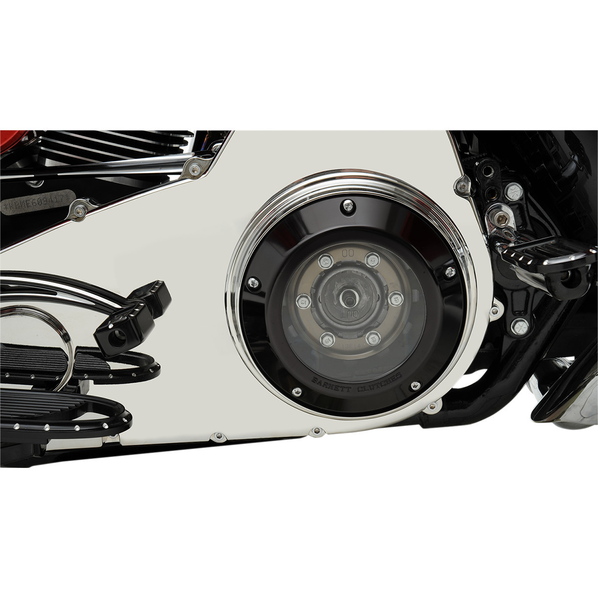 Barnett #3433044013 - Derby Cover - Scorpion Series - Black/Anodized - 5 Hole