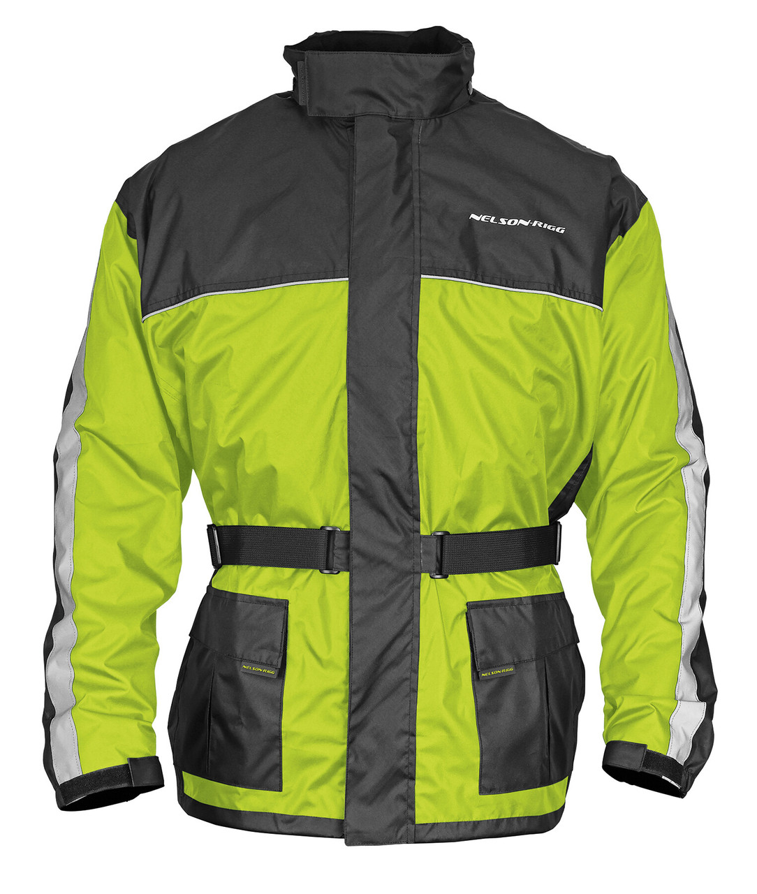 Nelson-Rigg #SSJ-HVY-01-SM - Solostorm Jacket Hi-Vis Yellow/Black Sm