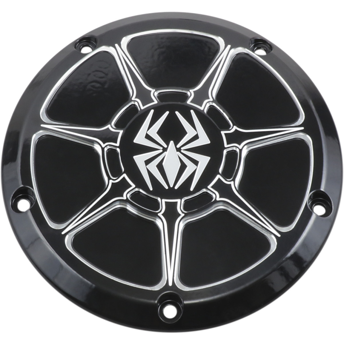 Rekluse #RMS-0515005 - Derby Cover - Gloss Black - Touring/Trike