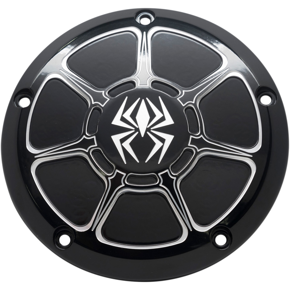 Rekluse #RMS-0515001 - Derby Cover - Gloss Black - Sportster