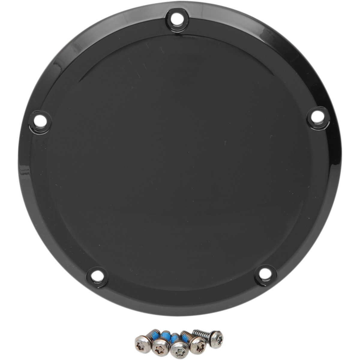 Drag Specialties - Derby Cover - Gloss Black - 5 Hole - '15-'25 Harley-Davidson