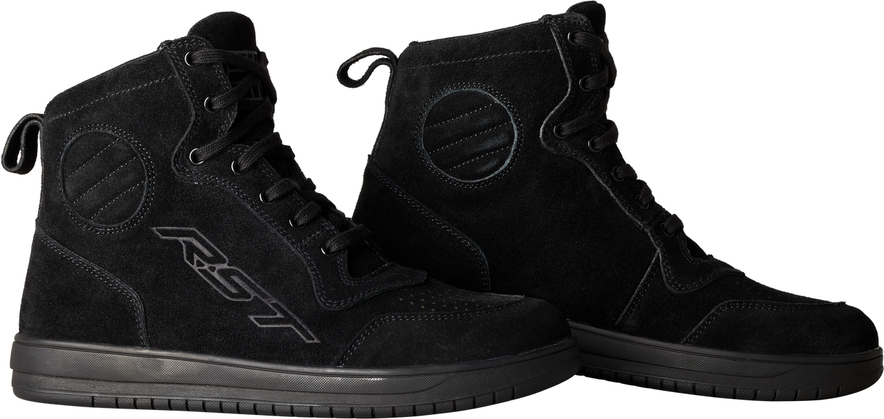 Rst #103052BLK-47 - Hitop Moto Sneaker Ce Boot Black Suede  Sz 13