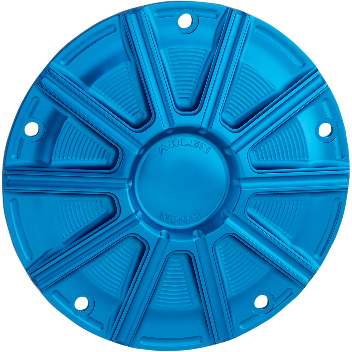 Arlen Ness #700-019 - 10-Gauge Derby Cover - Blue - Big Twin