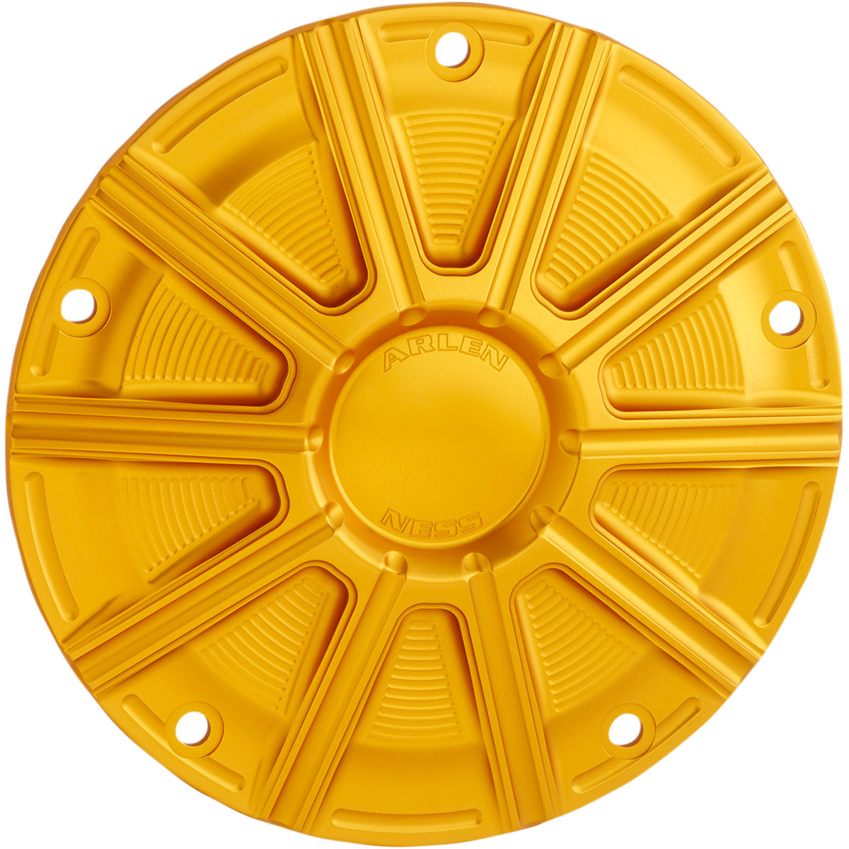 Arlen Ness #700-020 - 10-Gauge Derby Cover - Gold - Big Twin