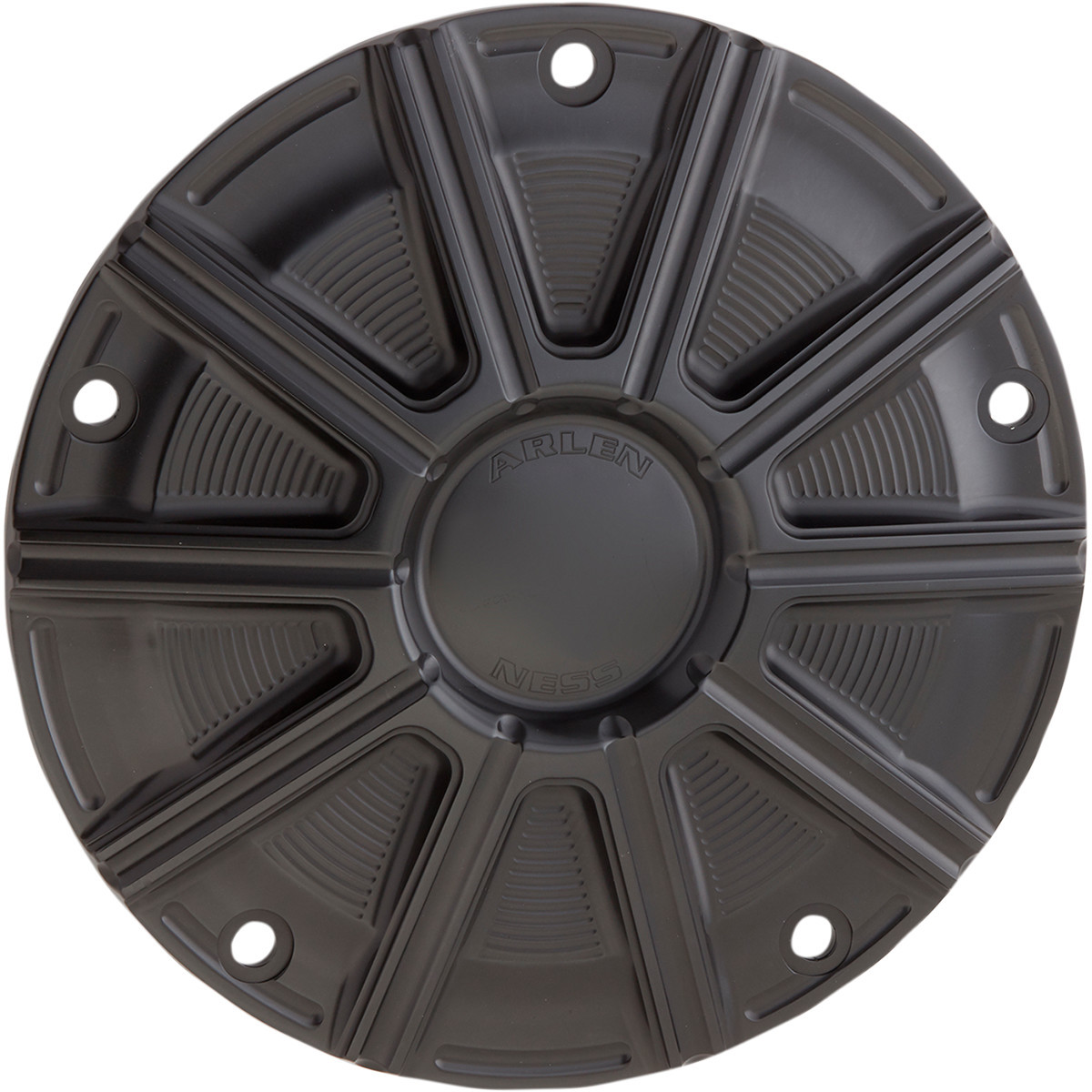 Arlen Ness #700-016 - 10-Gauge Derby Cover - Black - Big Twin