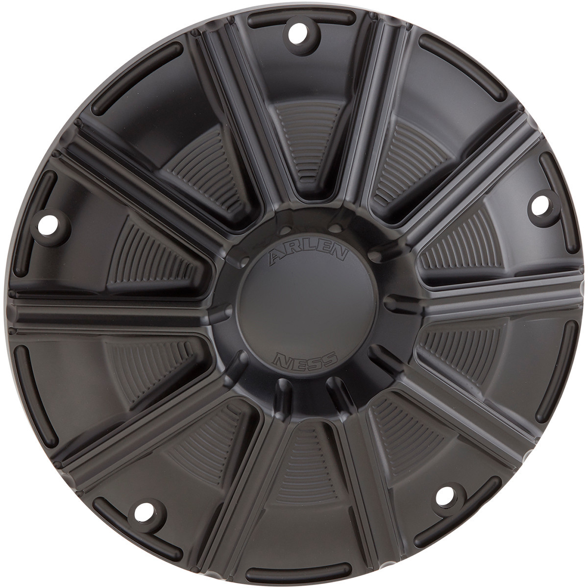 Arlen Ness #700-000 - 10-Gauge Derby Cover - Black - Touring/Trike