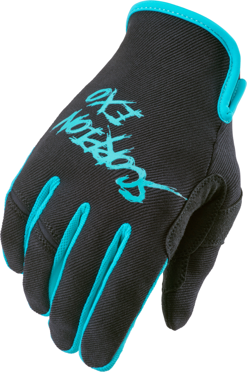 Scorpion Exo #G46-068 - Air-Stretch Gloves Grind Black/Teal 3x