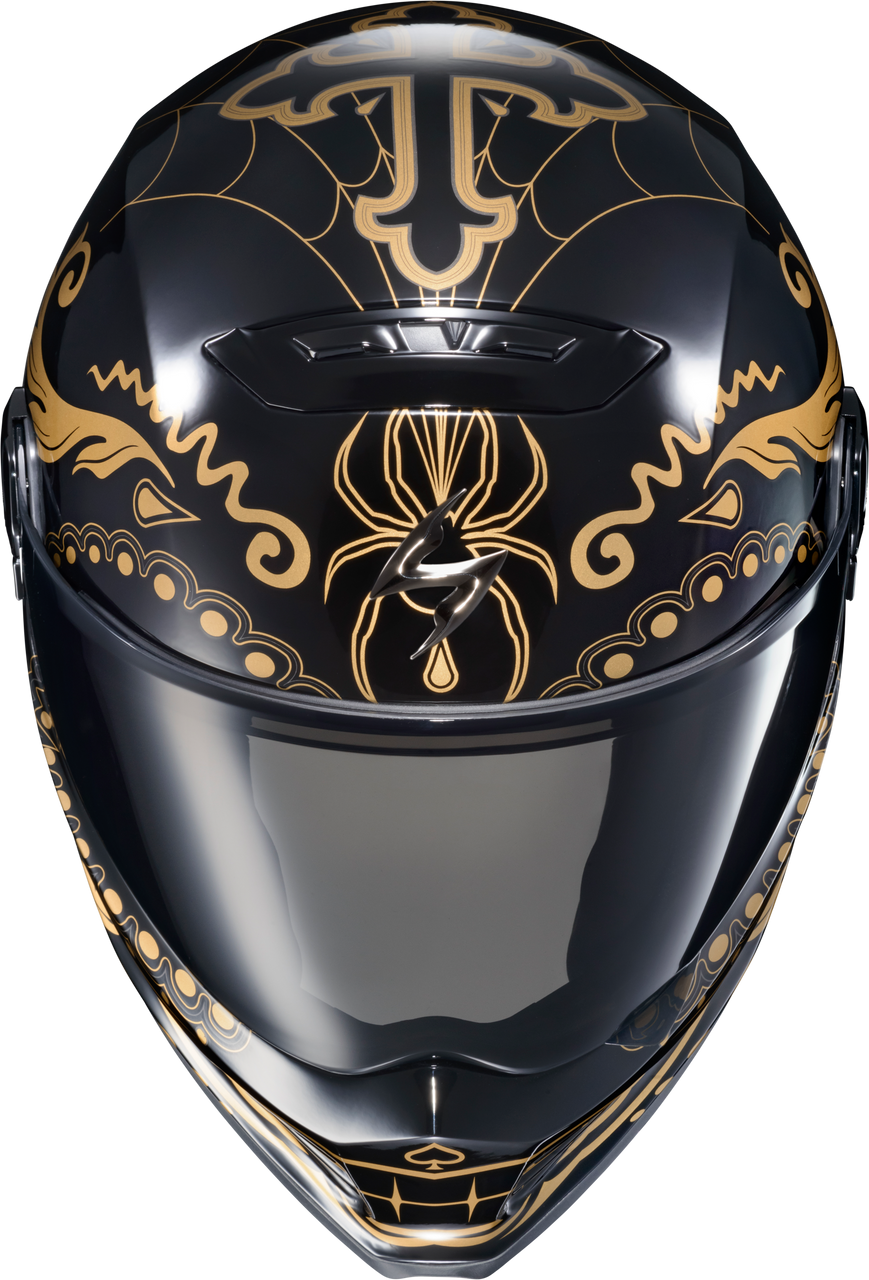 Scorpion Exo #CFX-1217 - Covert Fx Full Face Helmet El Malo Gold/Gloss Black 2x
