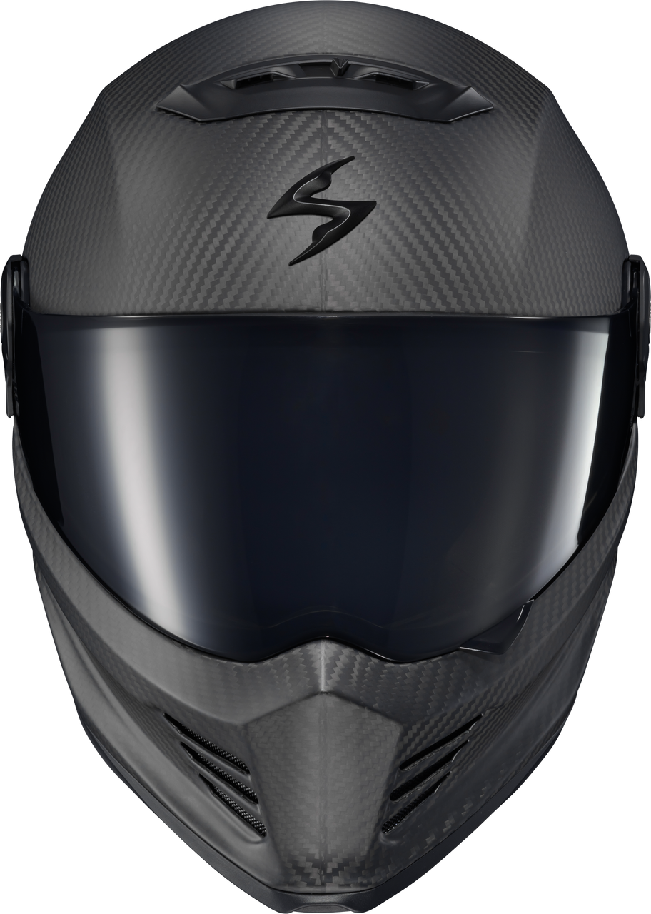 Scorpion Exo #CFC-0104 - Covert Fx Carbon Full Face Helmet Matte Black Md