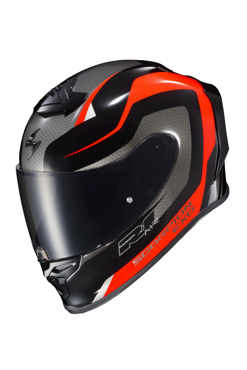 Scorpion Exo #R1-1127 - Exo-R1 Air Full Face Helmet Hive Red/Black 2x
