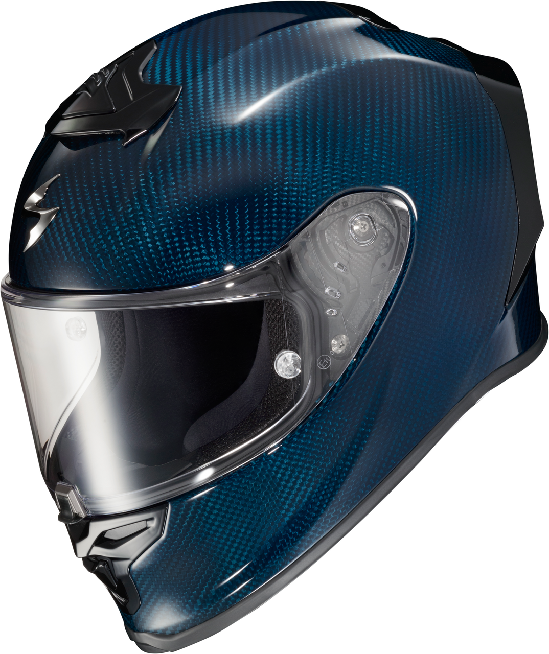 Scorpion Exo #R1C-0206 - Exo-R1 Air Full Face Helmet Carbon Blue Xl