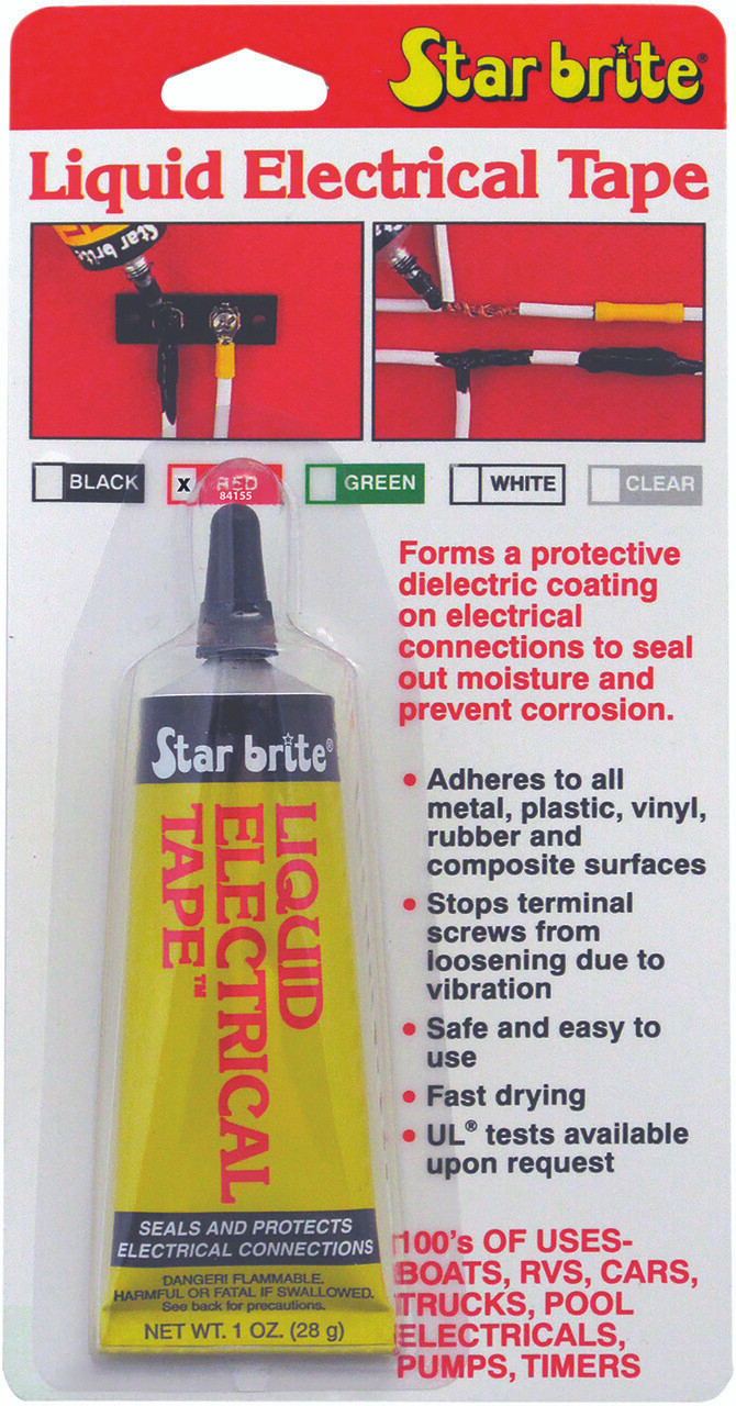 Star Brite #84155 - Liquid Electrical Tape Red 1 Oz