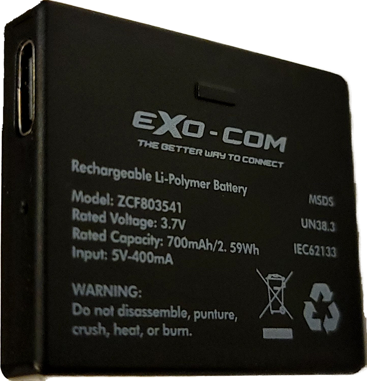 Uclear #338108 - Exo-Com Replacement Spare Battery