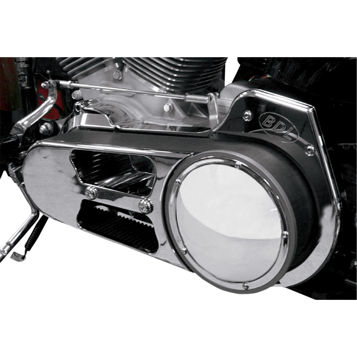 Belt Drives LTD. #EVO-8S - Open Belt Drive Kit - Polished - 2-3/4"