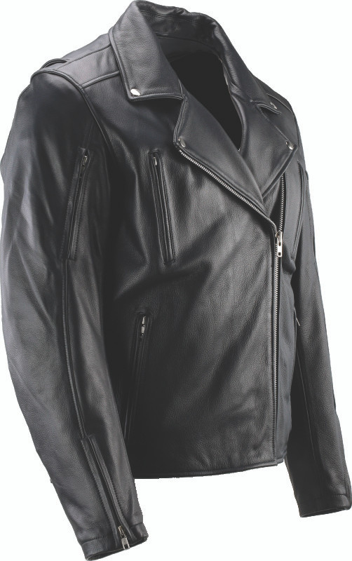 Kuryakyn #094369 - Leather By River Road Ironclad Classic Leather Jacket Black - Small