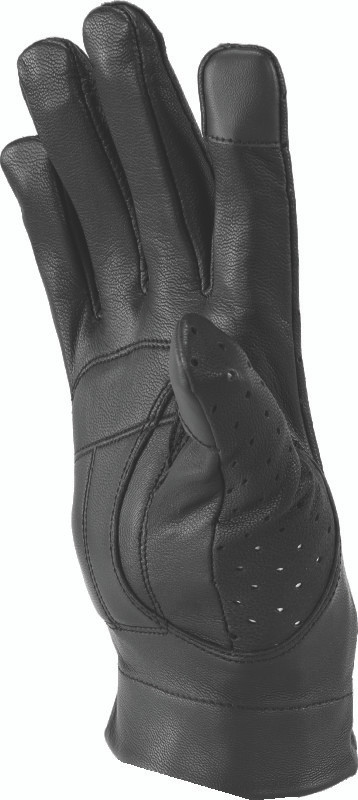 Kuryakyn #094501 - Leather By River Road Tucson Leather Perforated Gloves Black Womens - Small