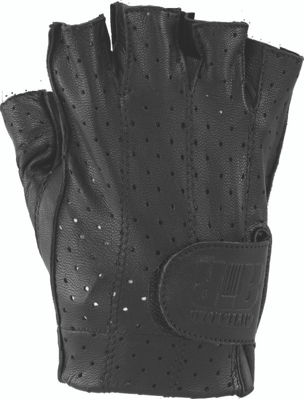 Kuryakyn #094468 - Leather By River Road Tucson Shorty Gloves Black - Large