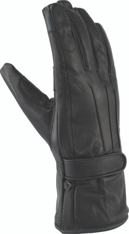Kuryakyn #094490 - Leather By River Road Taos Cold Weather Gloves Black - Small