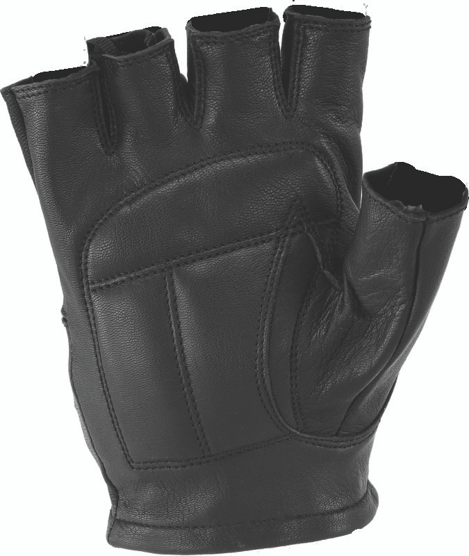 Kuryakyn #094454 - Leather By River Road Hollister Shorty Gloves Black - Small