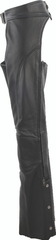Kuryakyn #094449 - Leather By River Road Sierra Leather Chaps Black Womens - Small