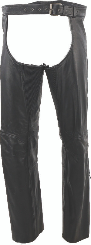 Kuryakyn #094423 - Leather By River Road Plains Leather Chaps Black - 3XL