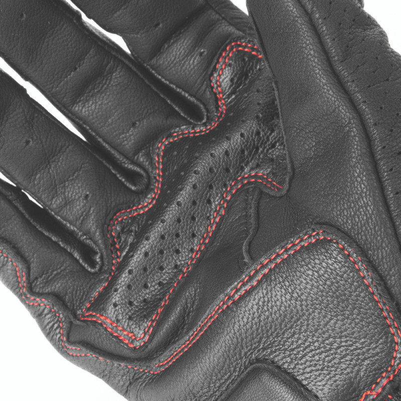Speed and Strength Twist of Fate Leather Gloves Black/Red - Small - #892320