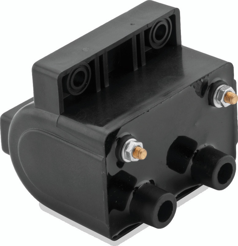 Twin Power 65-79 Big Twin and XL Ignition Coil Black Replaces H-D1609-65A 5 Ohm