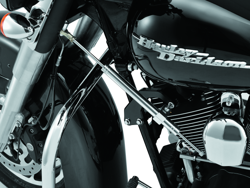 Twin Power 00-08 FLH FLT Satin Steering Damper Kit