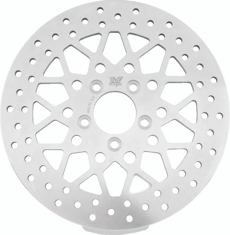 Twin Power 08-Up FLH FLT Rear 11.8 Solid Rotor Mesh