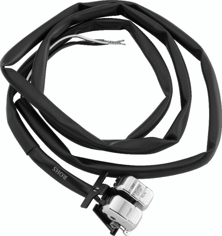 Twin Power 96-13 Big Twin XL V-Rod Chrome Engine Start Stop Switch Replaces H-D1589-96 71684-06A